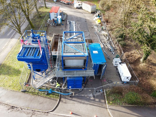 Abscheider und Presse